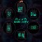 Glow in Dark HTV Heat Transfer Vinyl - 12x10 inch 6 Sheets Luminous Galaxy Iron on